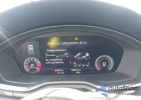 2020 Audi A5 Sportback Premium Plus 45 Tfsi Quattro S Tronic z USA, uszkodzony, nr VIN WAUCNCF52LA003982